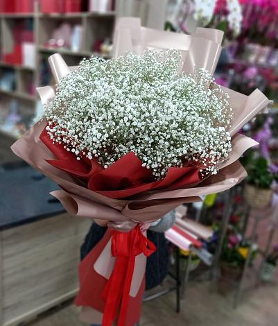 Букет цветов из: Гипсофила в Сергиевск