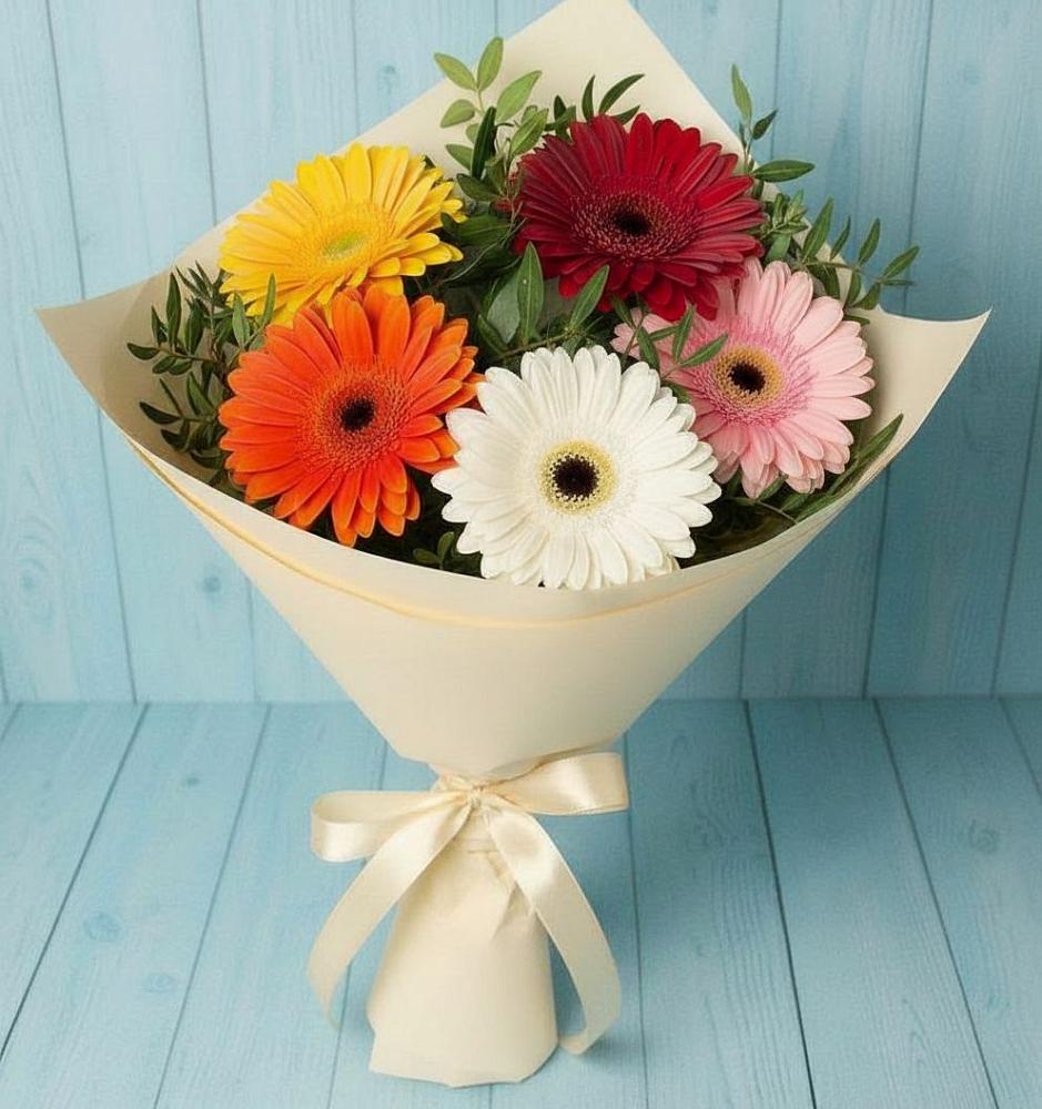 Букет цветов из: Герберы в Сергиевск