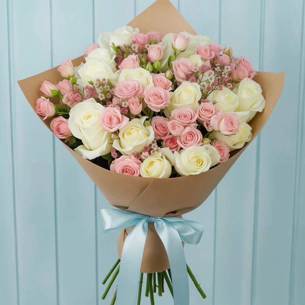 Букет цветов из: Розы в Сергиевск