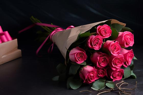 Букет 11 роз Пинк в Сергиевск