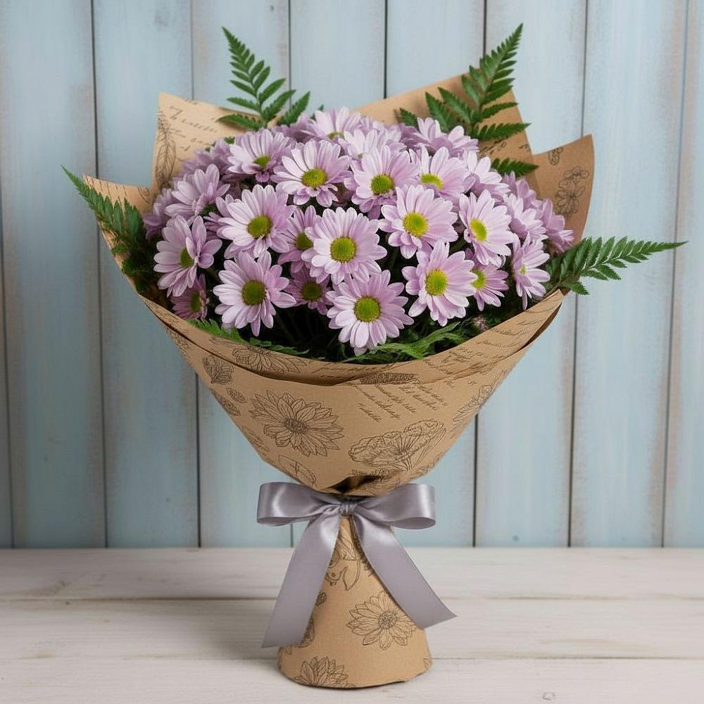 Букет цветов из: Хризантемы в Сергиевск