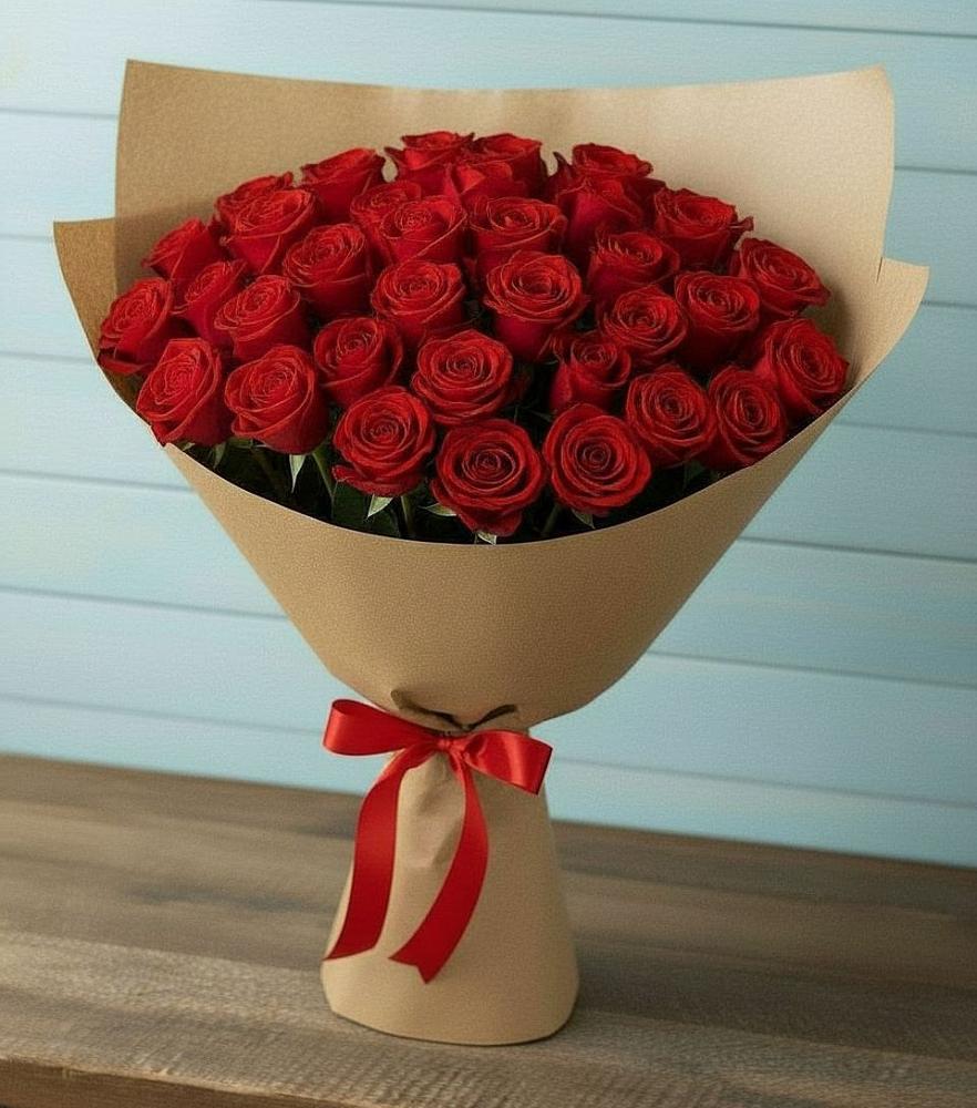 Букет Красные розы Милано в Сергиевск