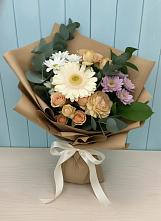 Букет цветов из:  Герберы и Хризантемы в Сергиевск
