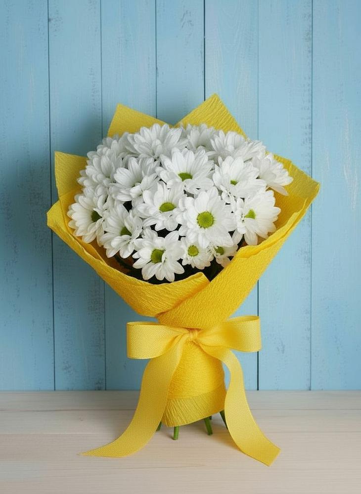 Букет цветов из: Хризантемы в Сергиевск