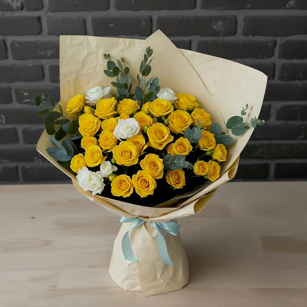 Букет цветов из: Розы в Сергиевск