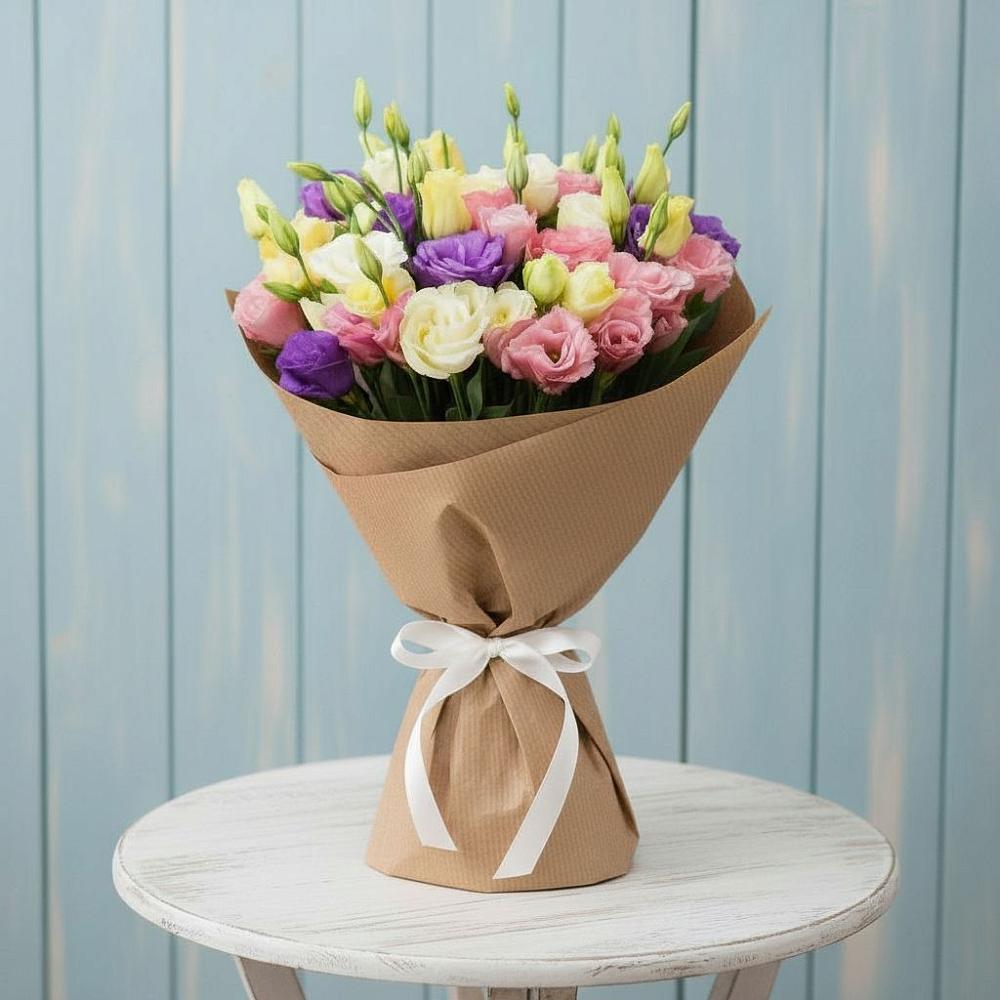 Букет цветов из: Лизиантусы в Сергиевск