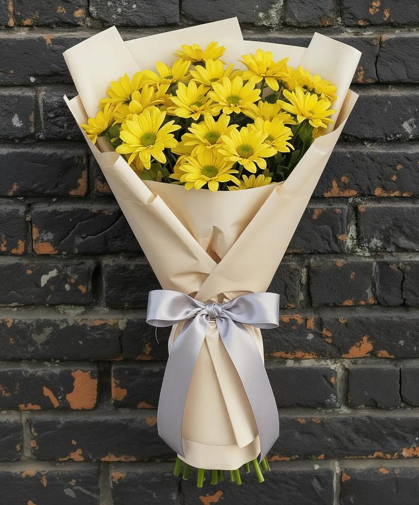 Букет цветов из: Хризантемы в Сергиевск