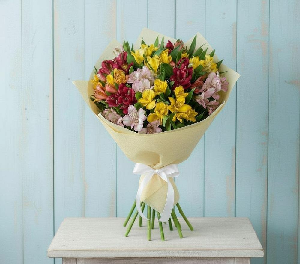 Букет цветов из: Альстромерии в Сергиевск