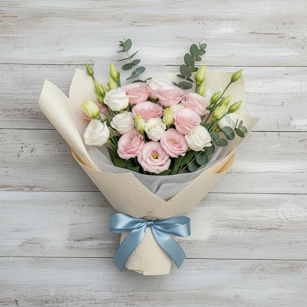 Букет цветов из: Лизиантусы в Сергиевск